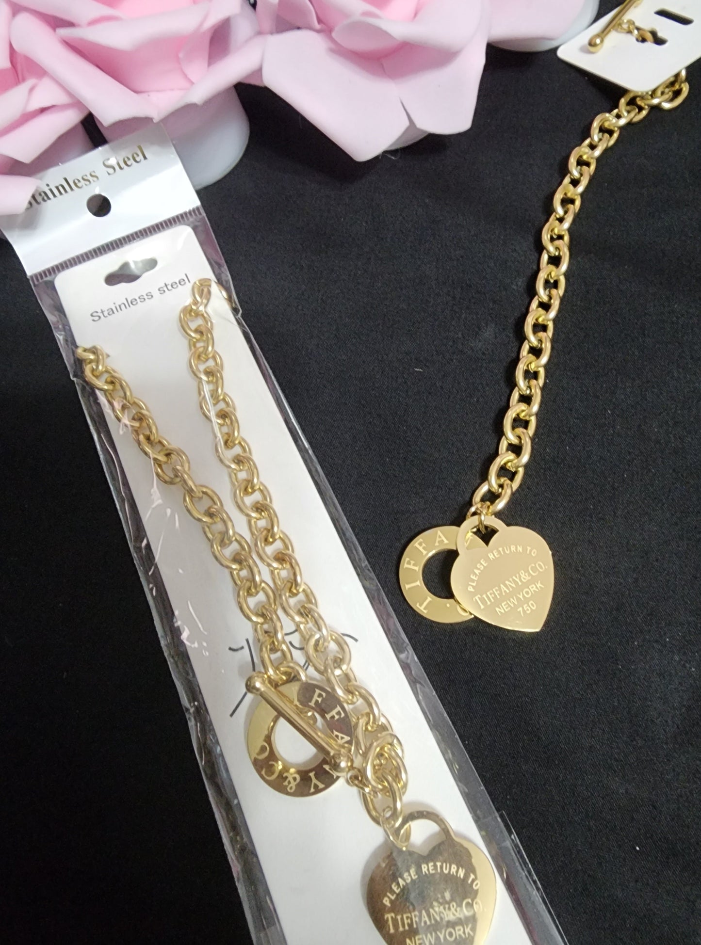 Fashion Stainless Steel Gold or Silver Sets (Heavy thick Sets)