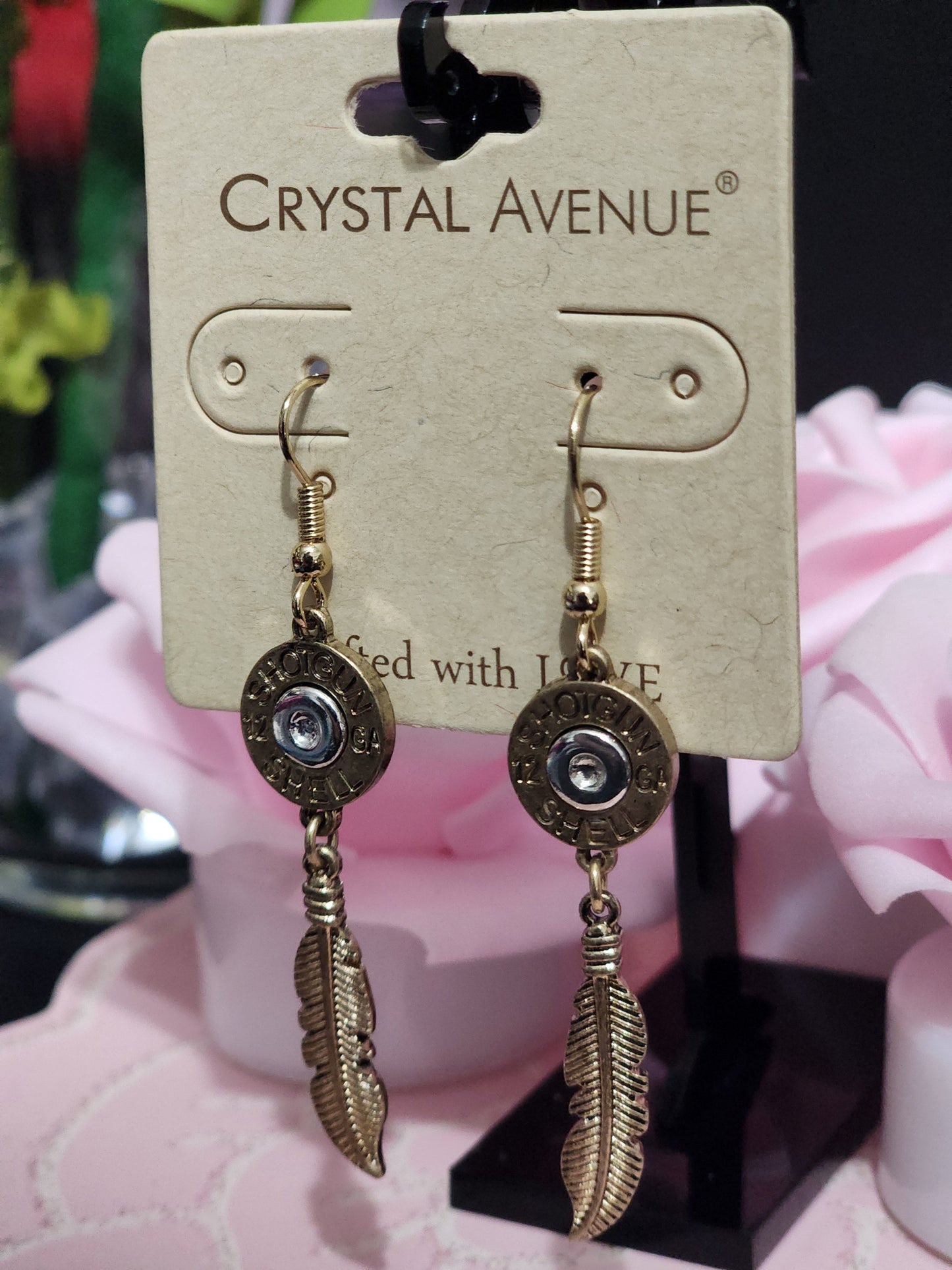 Goldtone Shell Earrings