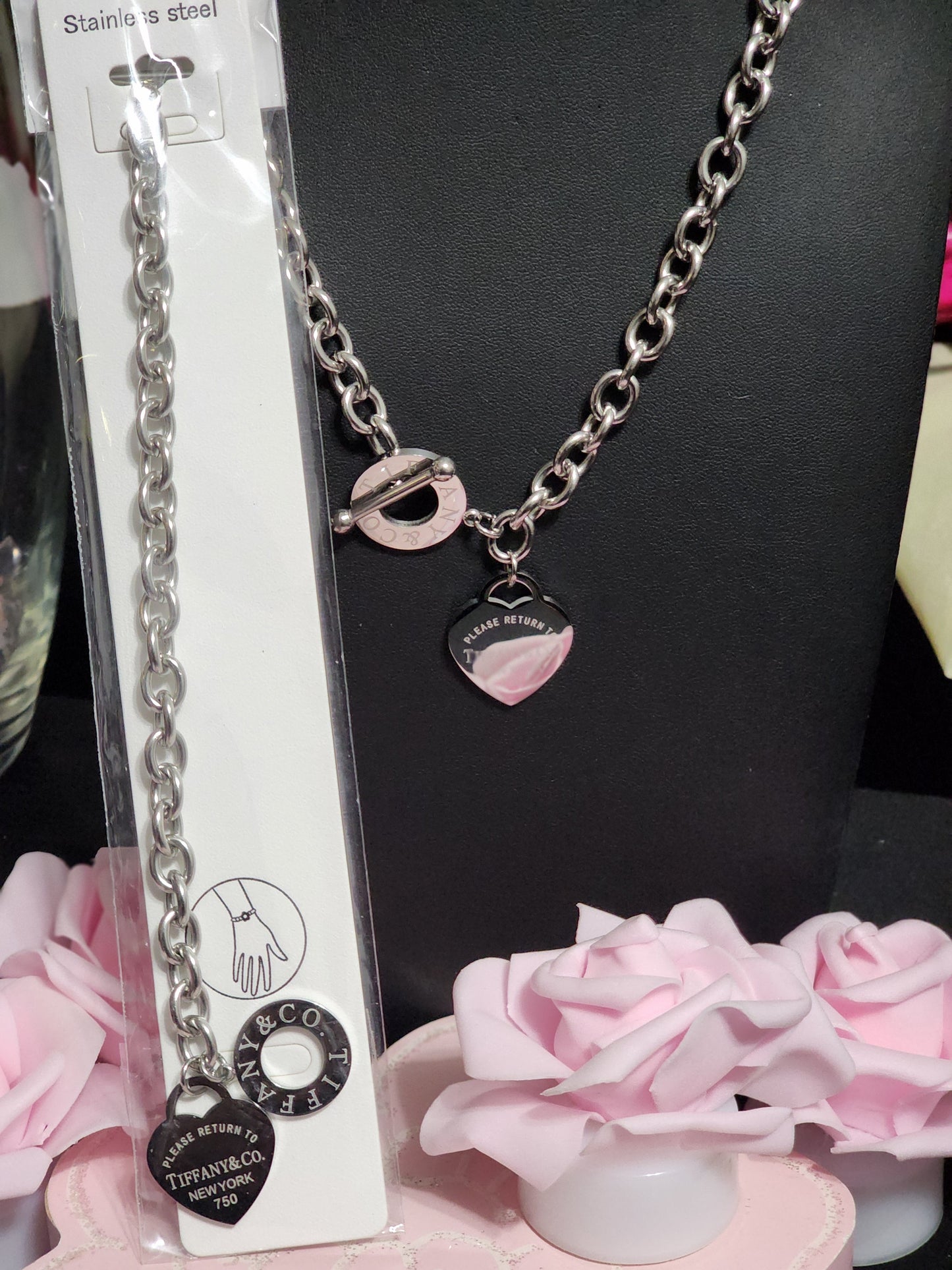 Fashion Stainless Steel Gold or Silver Sets (Heavy thick Sets)