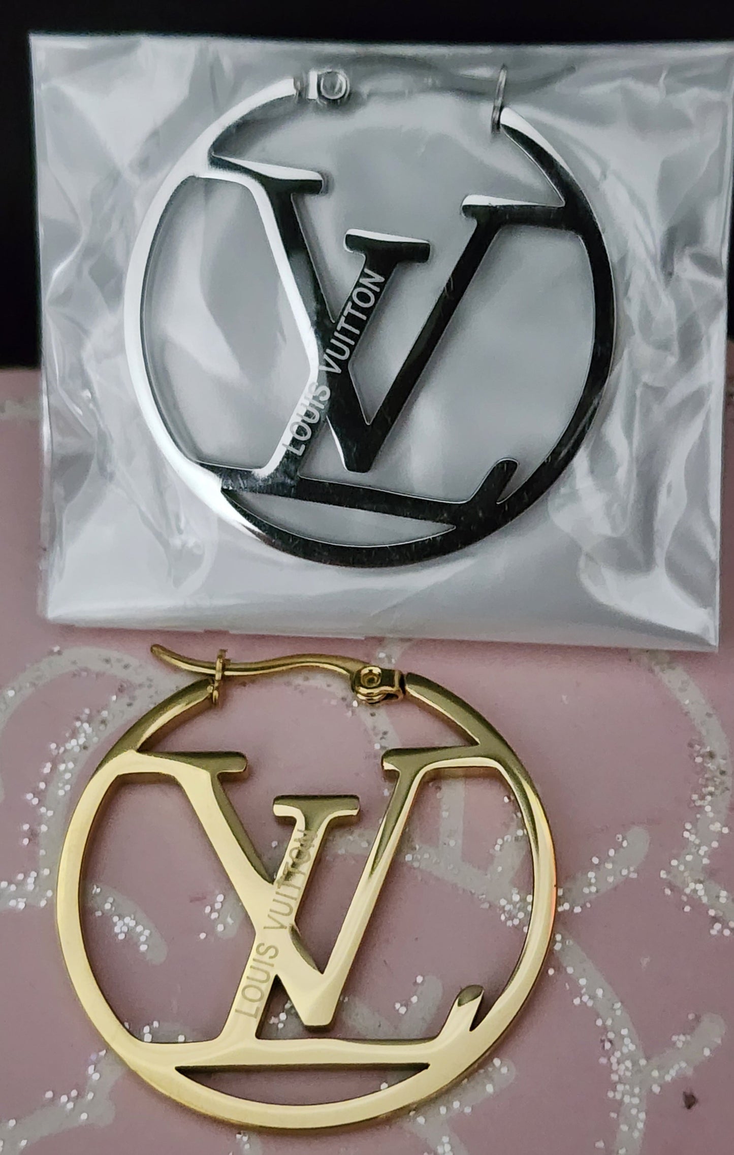 Costume Fashion (Upcycled Only) Stainless Steel Hoop Earrings