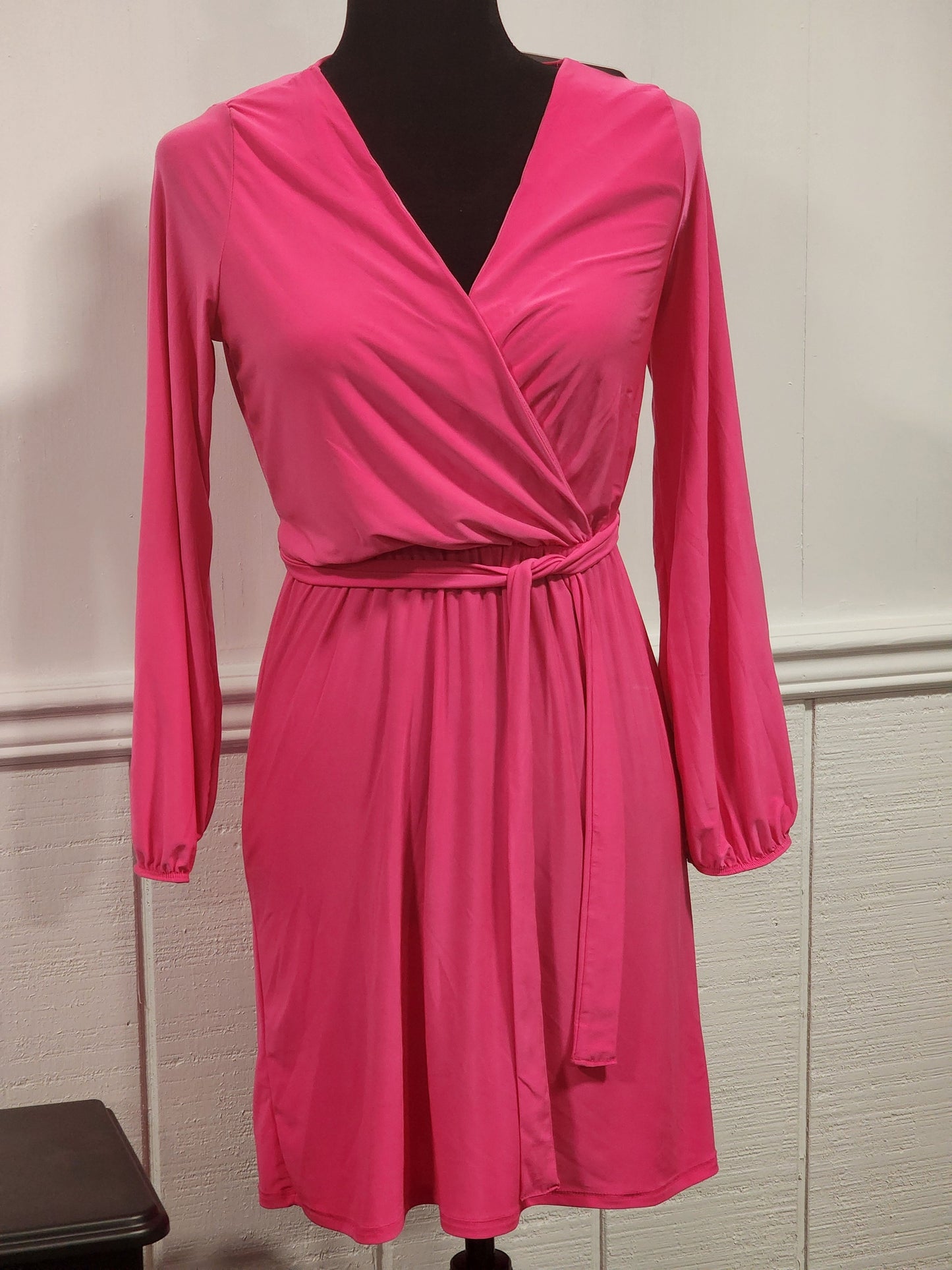 Silky Pink Dress (Size Medium)