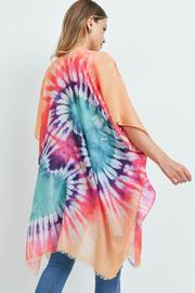 Tie Dye Open Front Kimono Pink