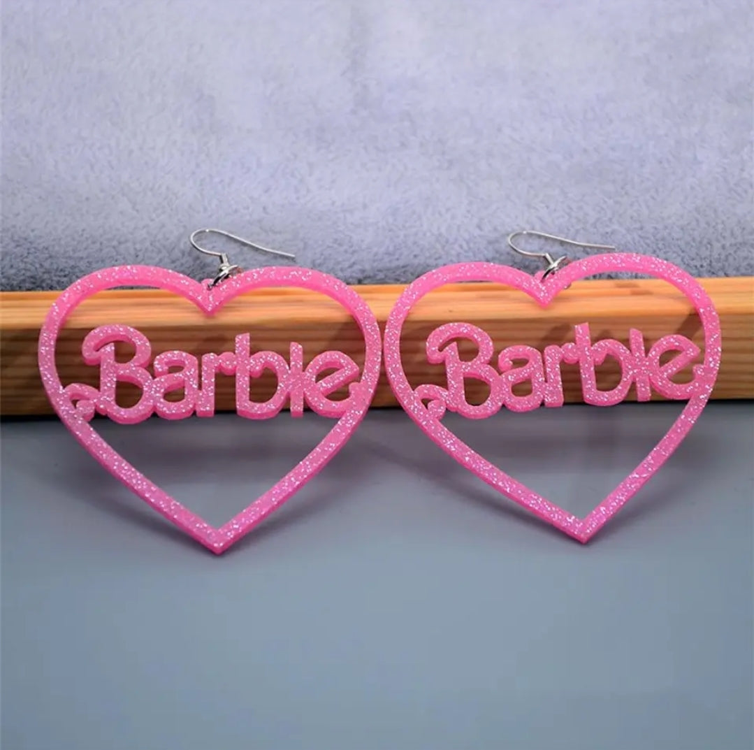 Barbie Earrings (Hot Pink or Soft Pink)