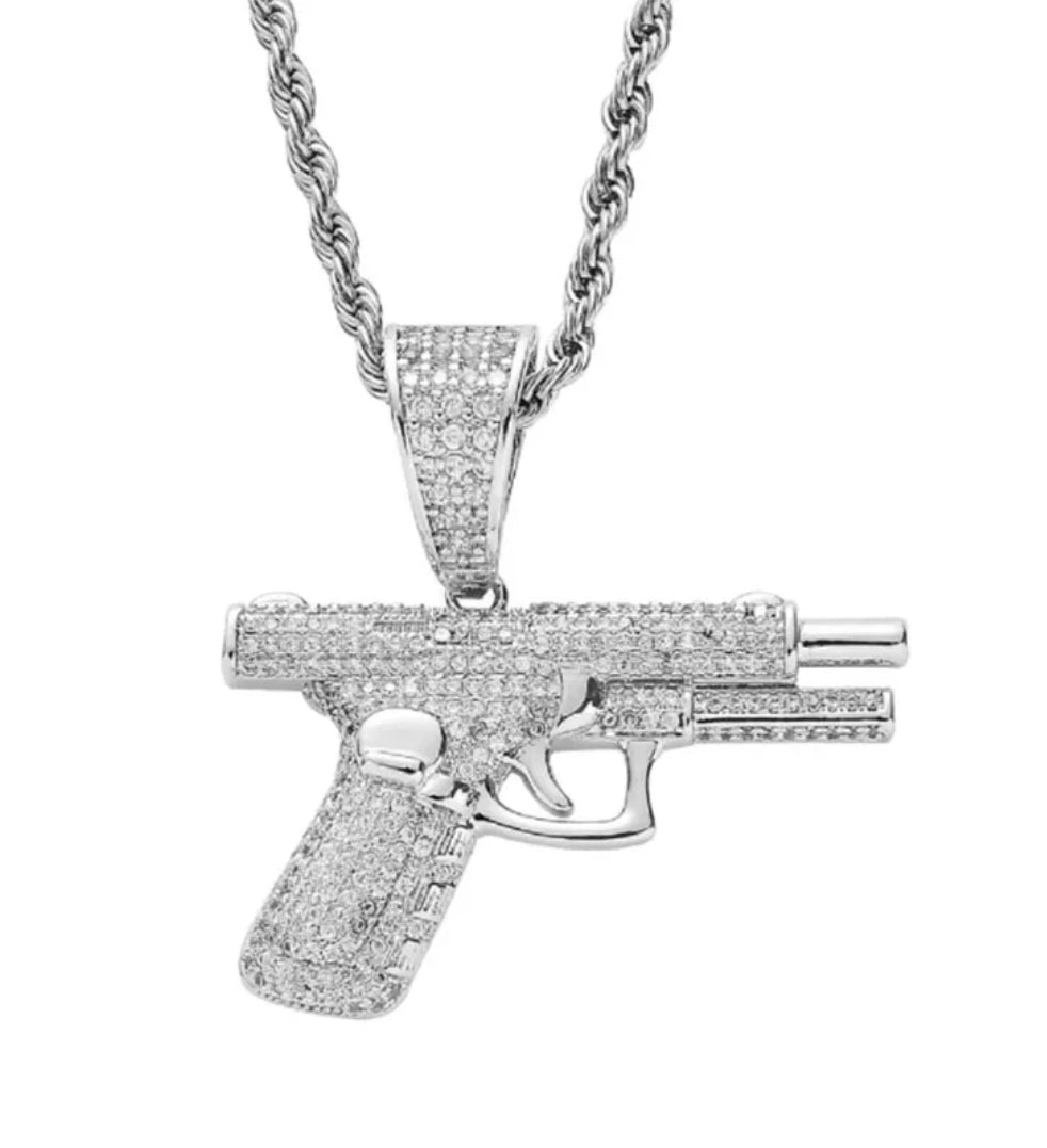 Crystal Pendants on Rope Chain