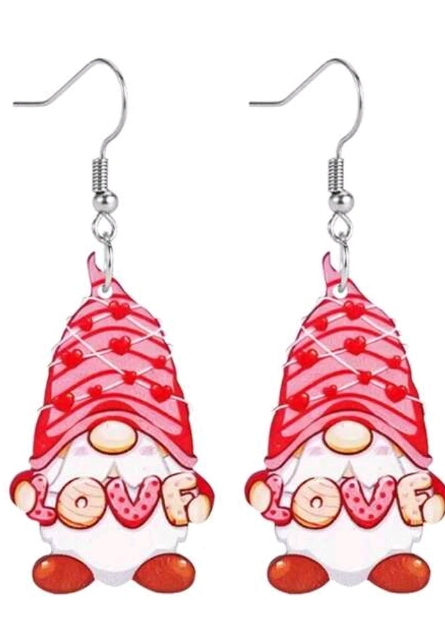 Gnome Valentines Day 💝 Earrings