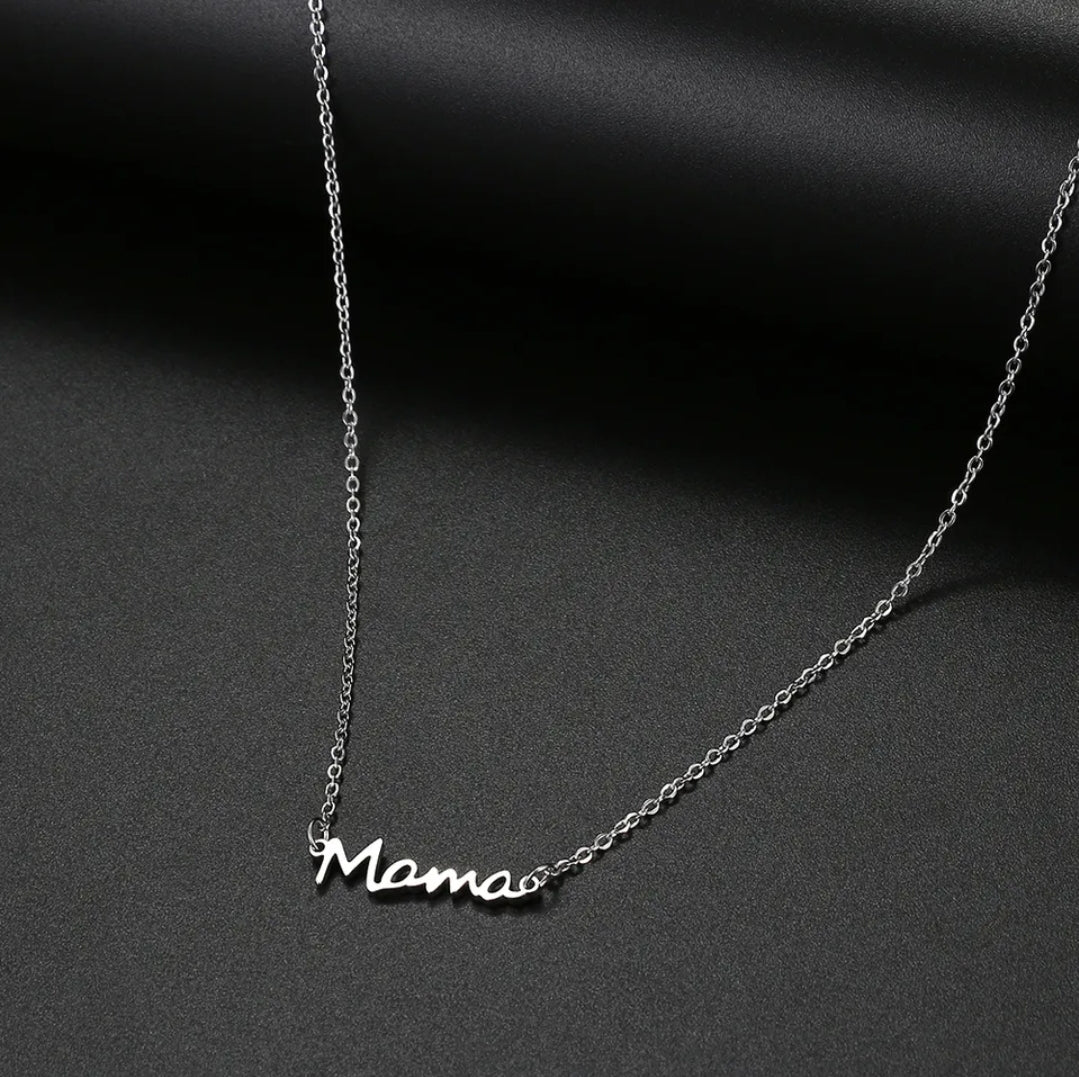 Mama Stainless Steel Necklace