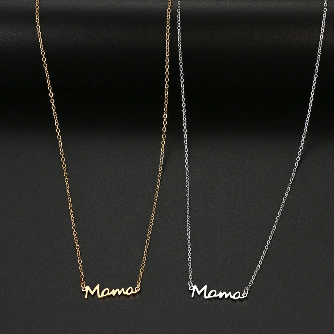 Mama Stainless Steel Necklace