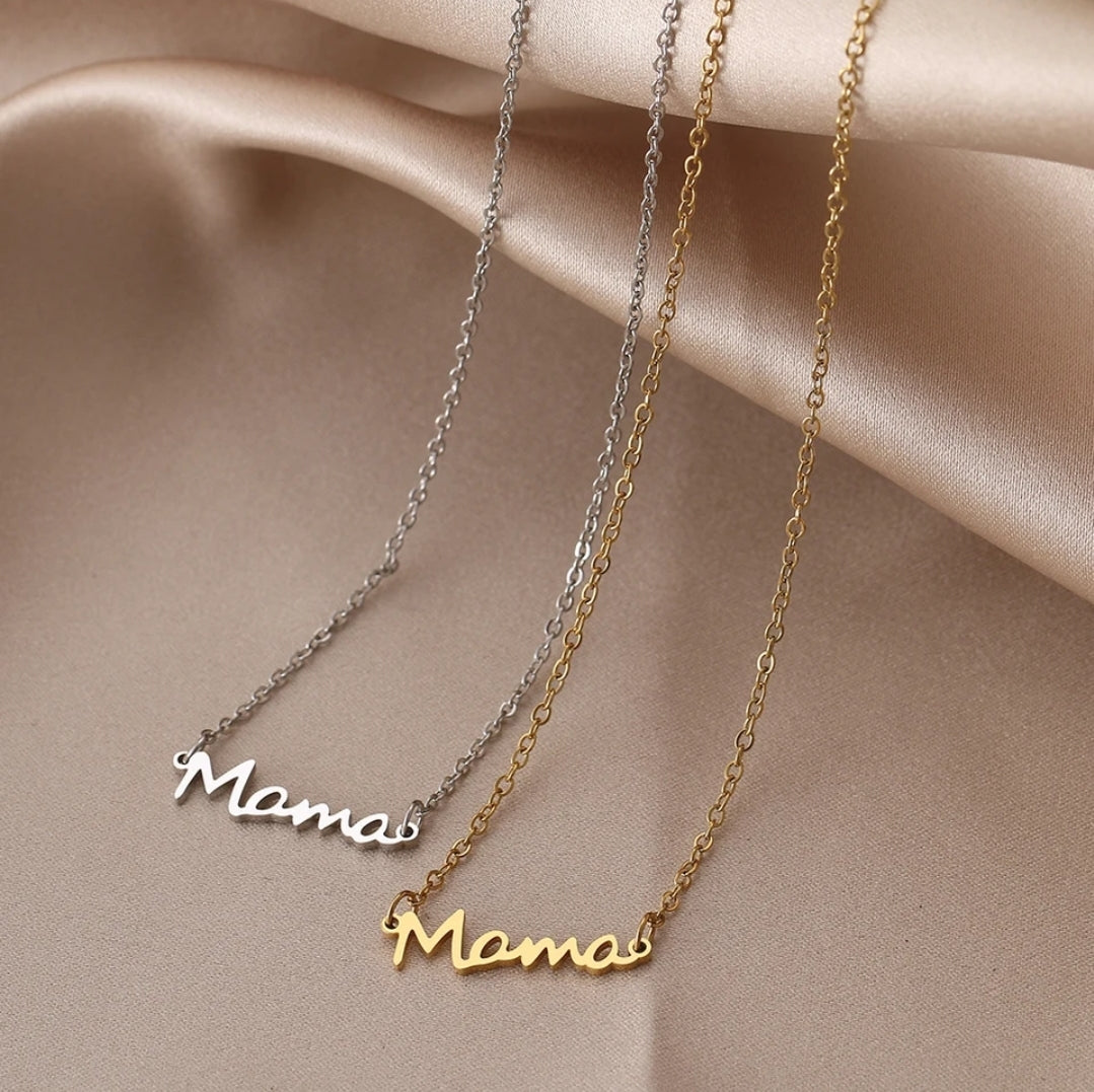 Mama Stainless Steel Necklace