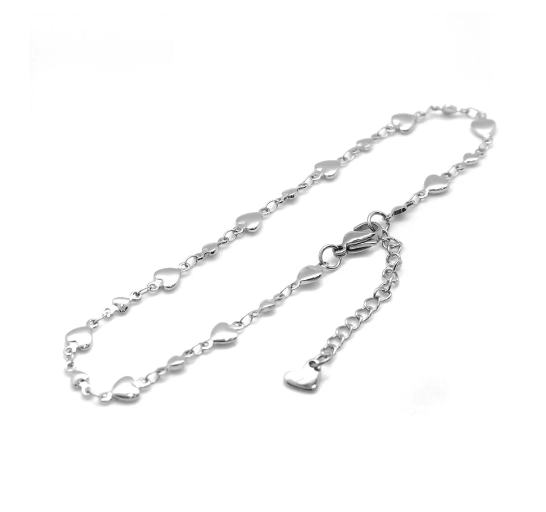 Stainless Steel Gold or Silver Color Anklets
