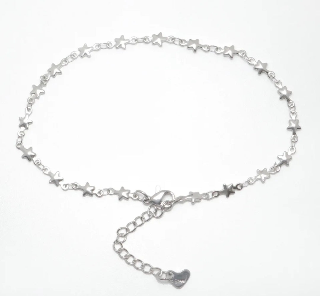 Stainless Steel Gold or Silver Color Anklets
