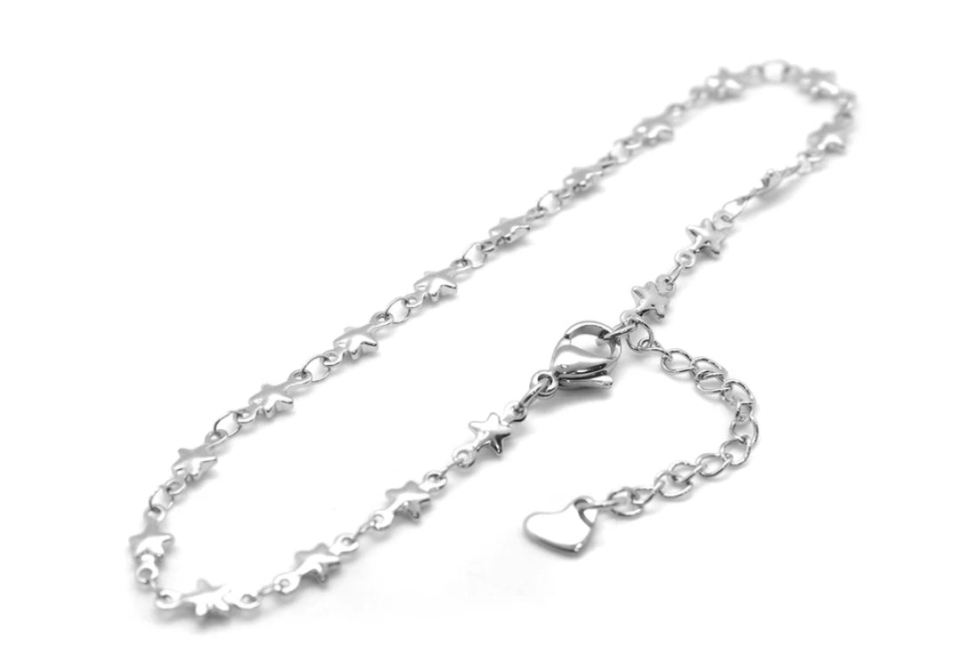 Stainless Steel Gold or Silver Color Anklets