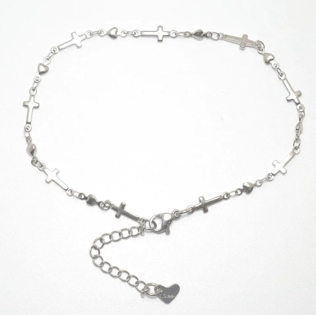 Stainless Steel Gold or Silver Color Anklets