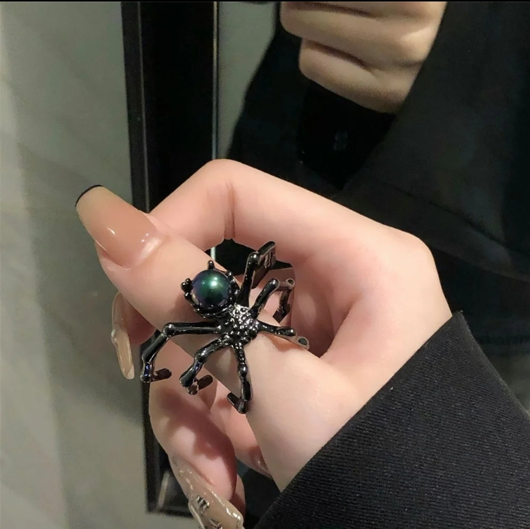 Halloween Spider Brooches, Spider Rings and Spider Bracelets