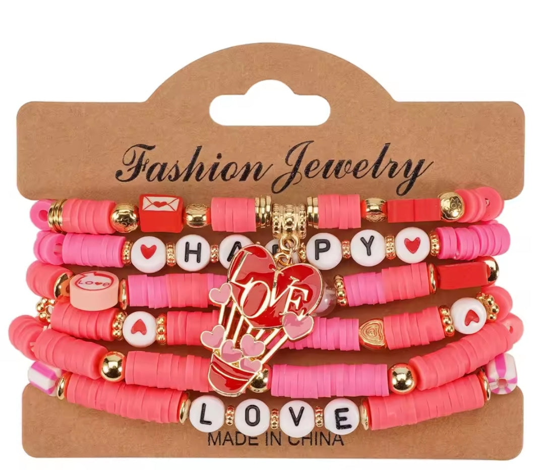 Valentines 💝 💝 Day Stackable Bracelets