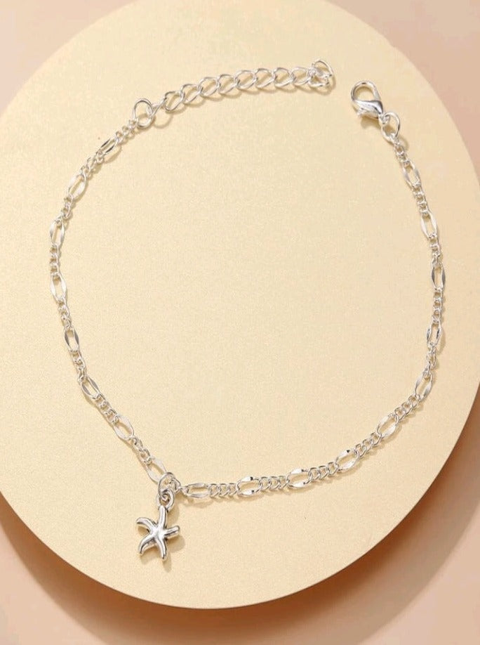 Starfish Charm Anklet