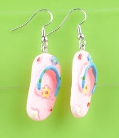 Flower Flip Flop Earrings