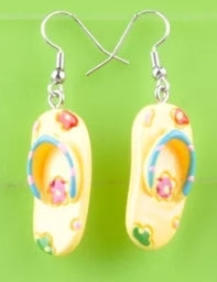 Flower Flip Flop Earrings