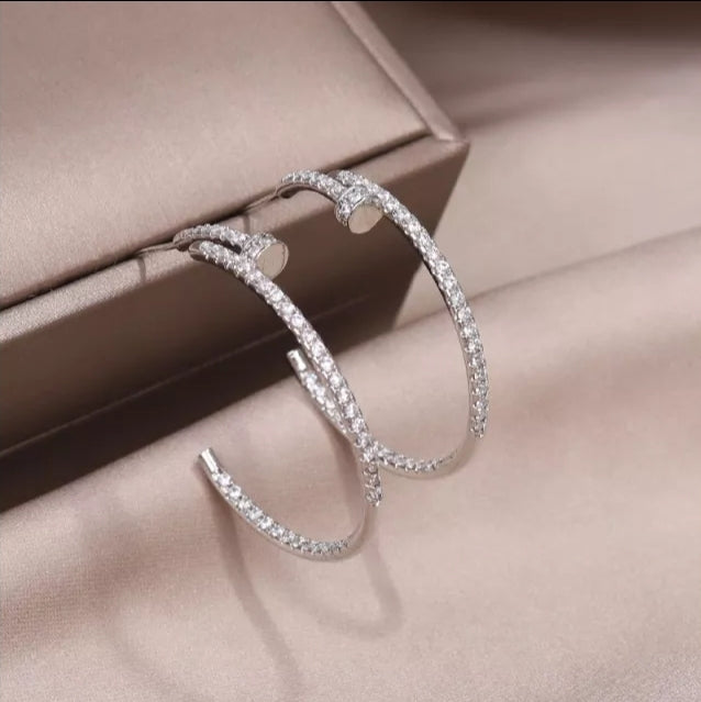 Luxury Style, 14K Gold Plated, AAA Zircon Earrings - Gold or Silver