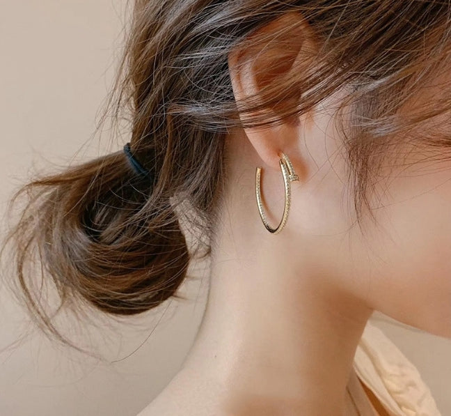 Luxury Style, 14K Gold Plated, AAA Zircon Earrings - Gold or Silver