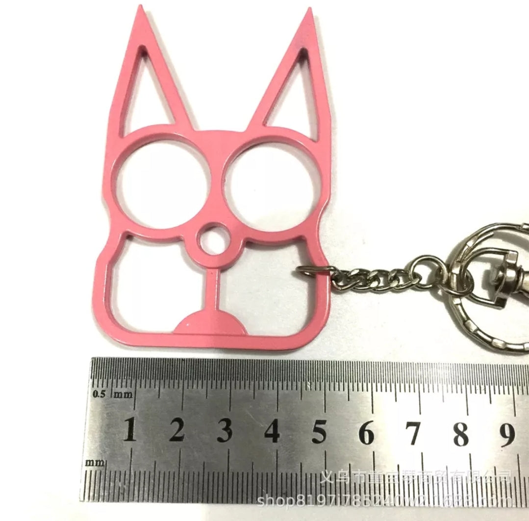 Safety Cat Keychains (Available in Blue, Black, Gold, Pink or Purple)
