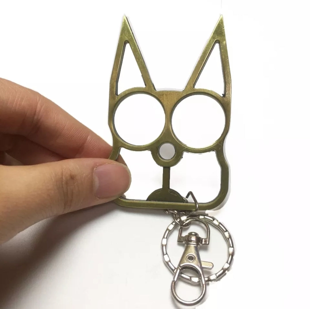 Safety Cat Keychains (Available in Blue, Black, Gold, Pink or Purple)
