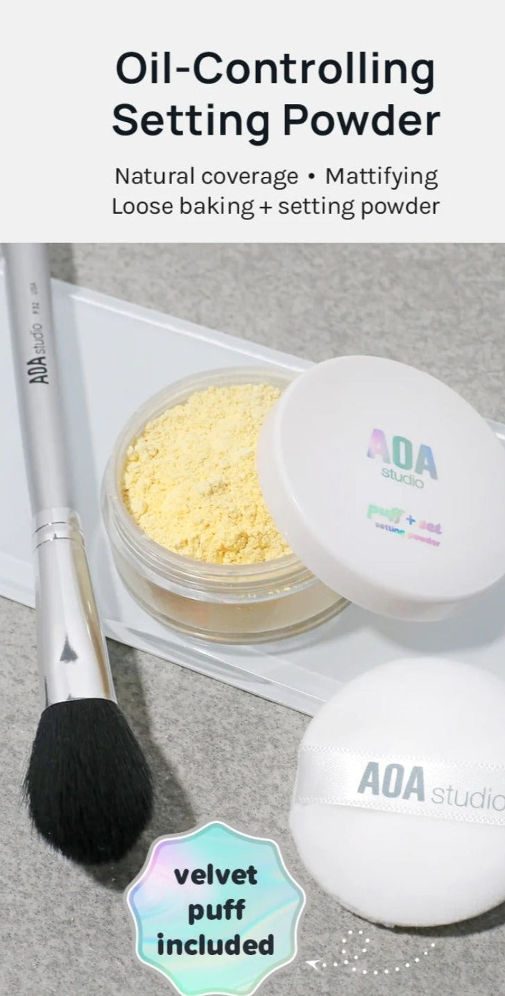 Puff + Set Setting Banana Powder