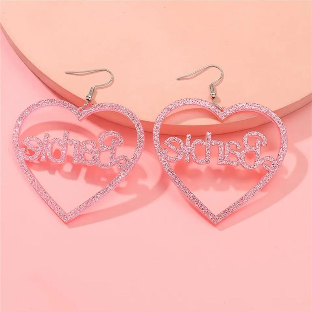 Barbie Earrings (Hot Pink or Soft Pink)