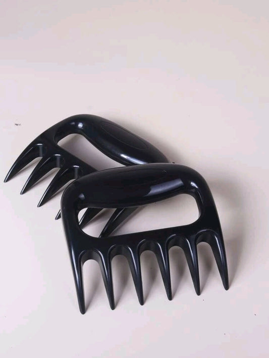 2 Piece Bear Claw Meat Shredder, Black