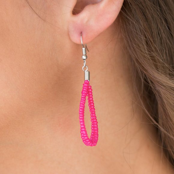 Totally Tonga Pink Necklace and Earrings