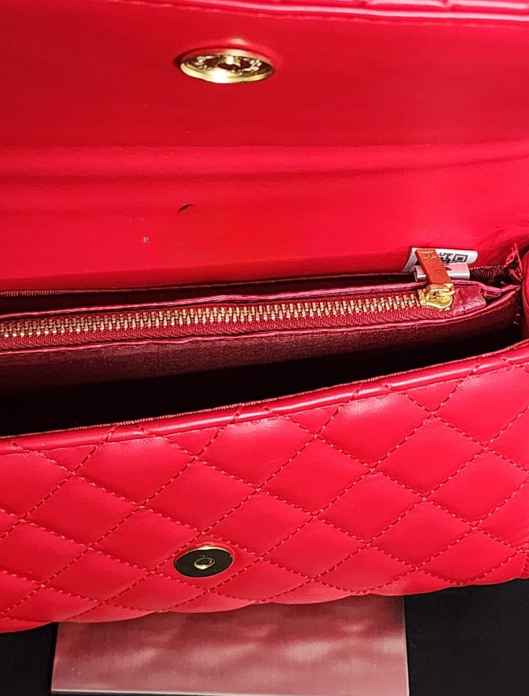 Red with Gold Hardware Handbag