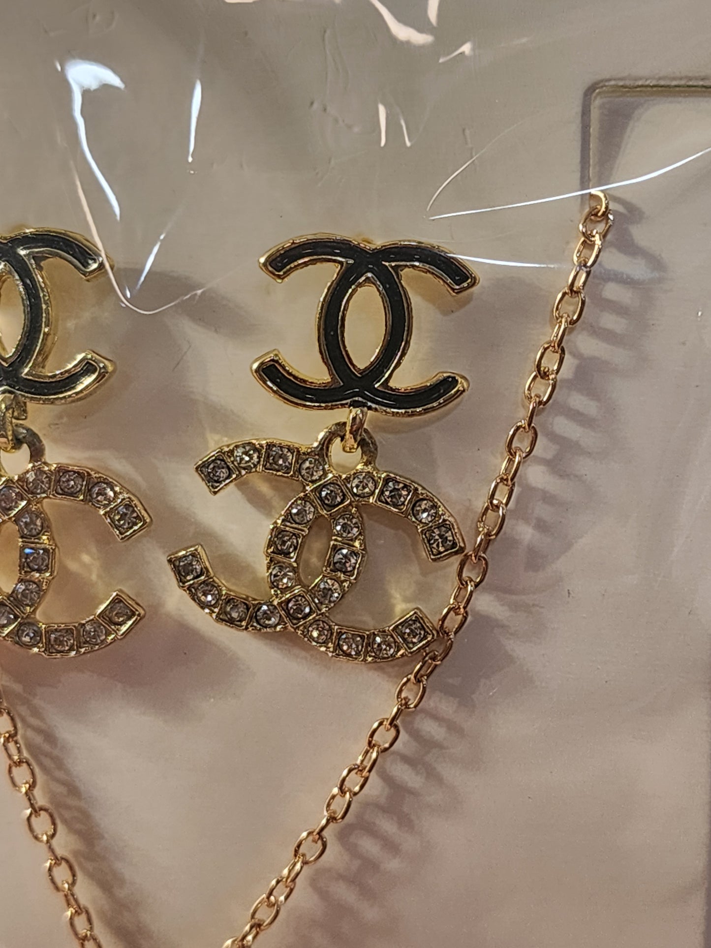 Gold Necklace with Earrings Sets