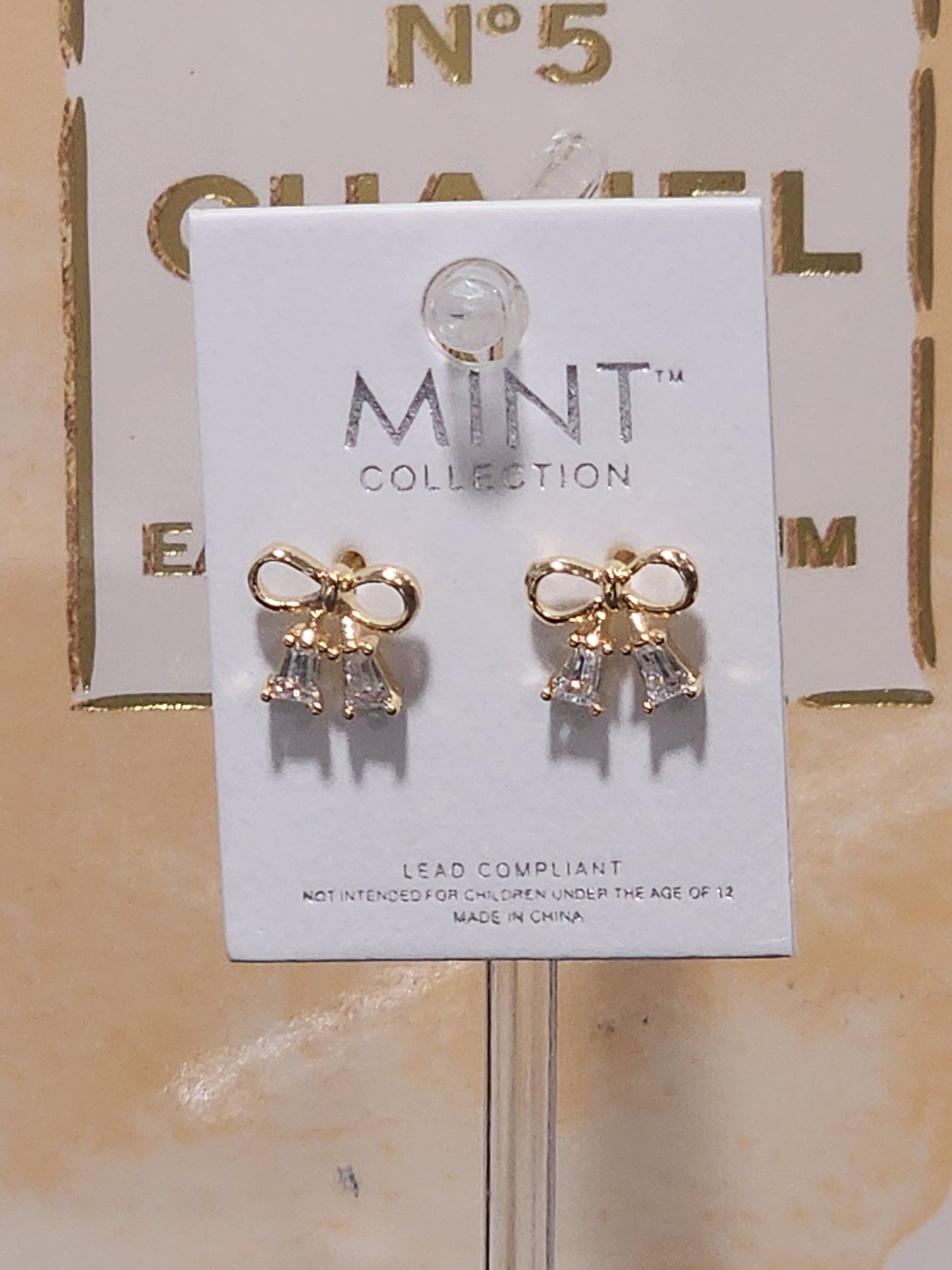 Gold BOW Earrings