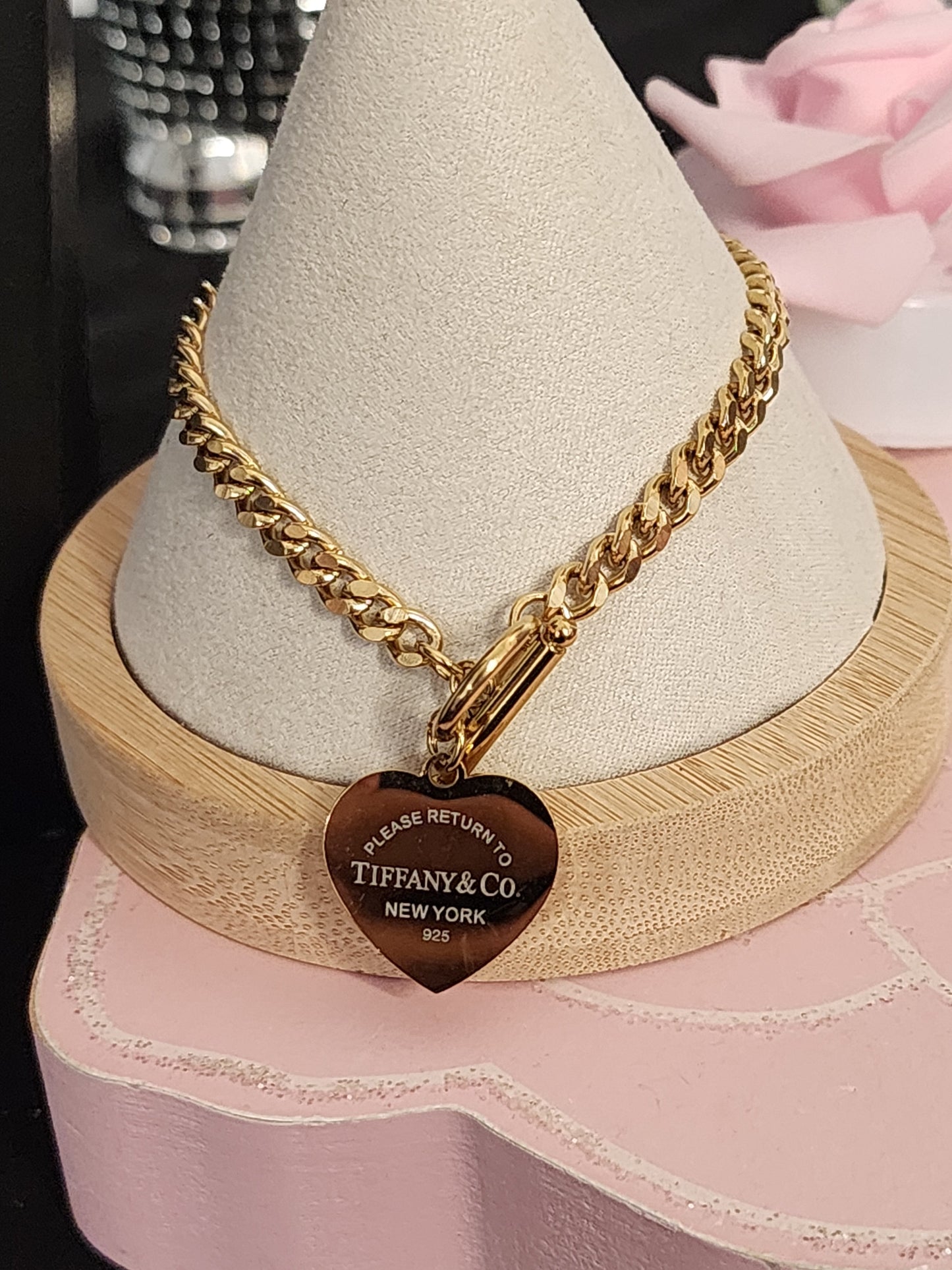 Gold or Silver Stainless Steel Necklace, Bracelet and Earrings Sets