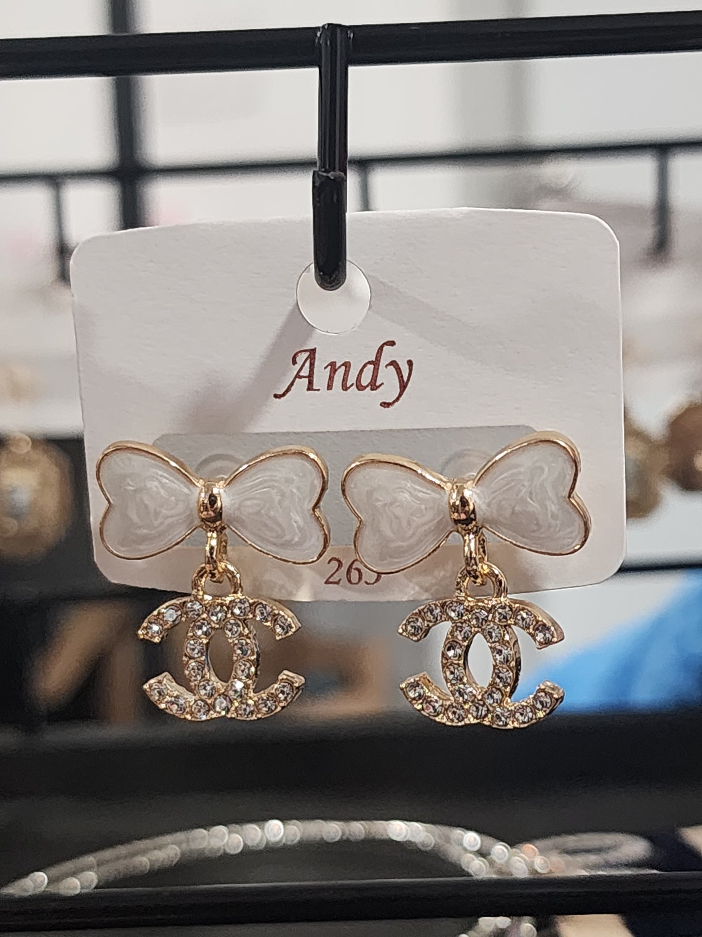 Dainty Double Heart Gold or Silver Earrings