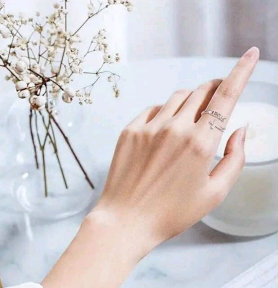 Silver Adjustable (I can do all Things) Ring