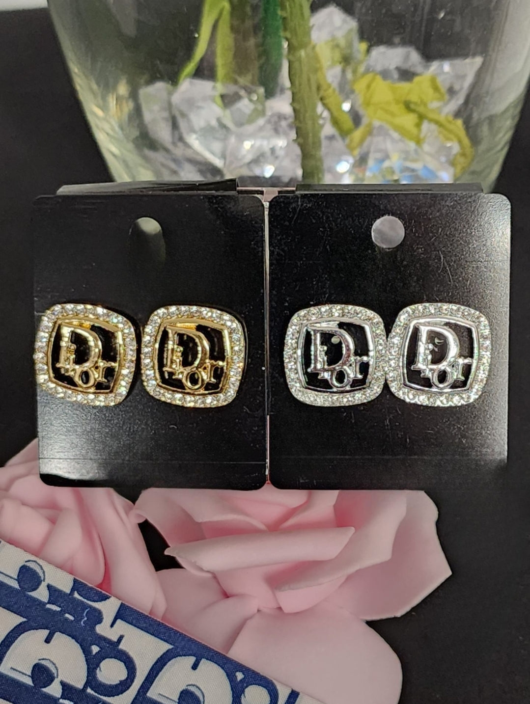 Gold or Silver Square Shape Earrings