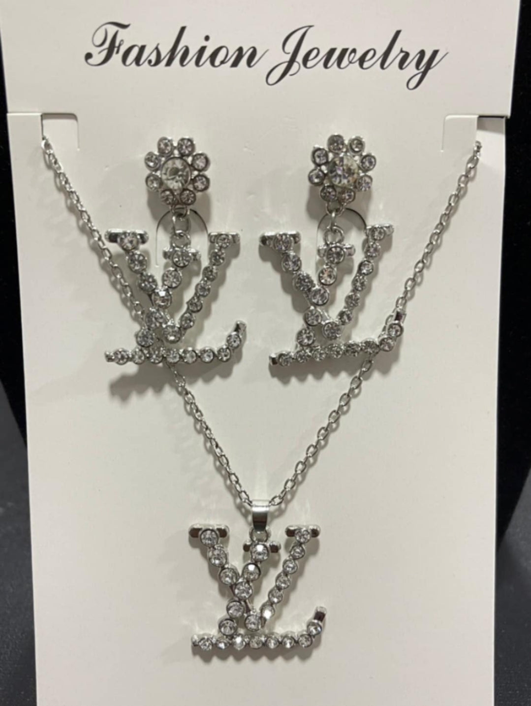 Fashion Gold or Silver Necklace with Earrings Sets
