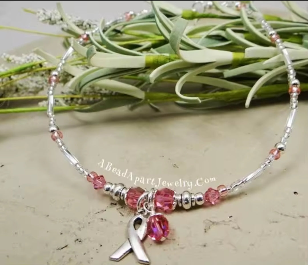 Cancer Awareness Pink Ribbon Jewelry and Keychains