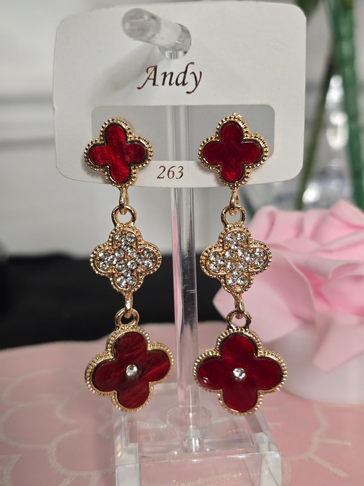Dangling Clover Earrings