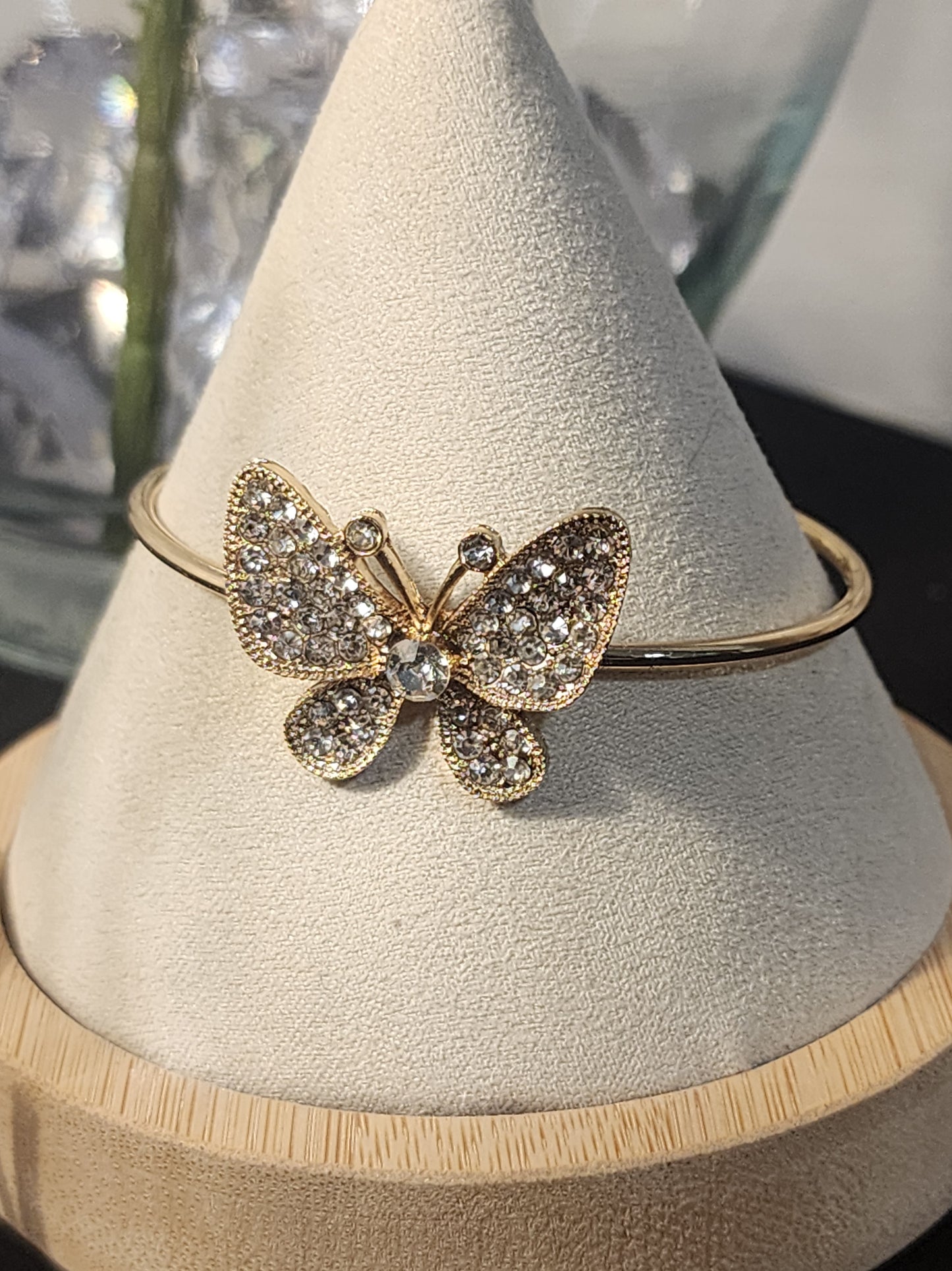 Gold Butterfly Cuff Bracelets