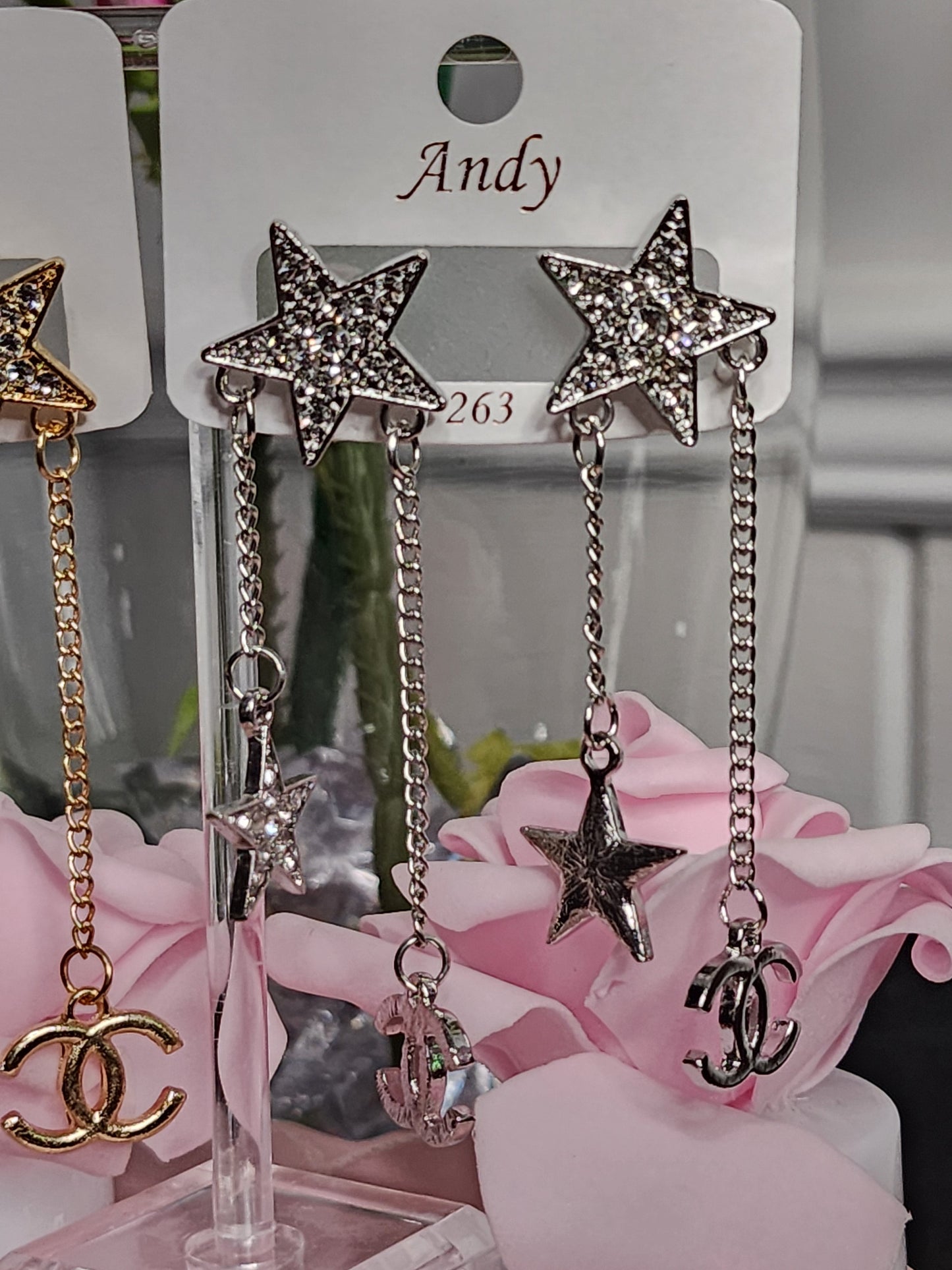 Gold or Silver Shooting Star Earrings