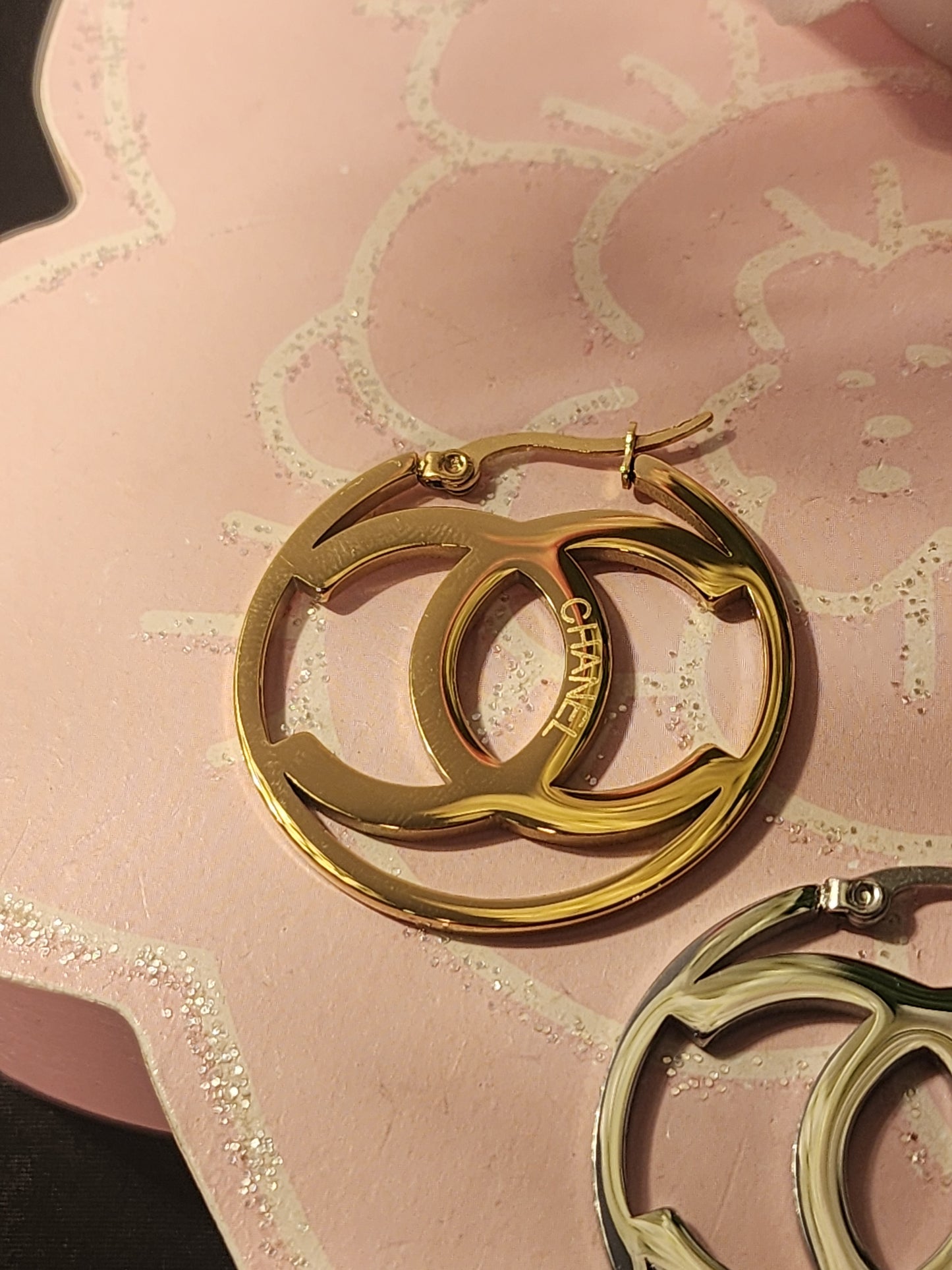 Gold or Silver Fashion Stainless Steel Hoop Earrings (Upcycled Only)