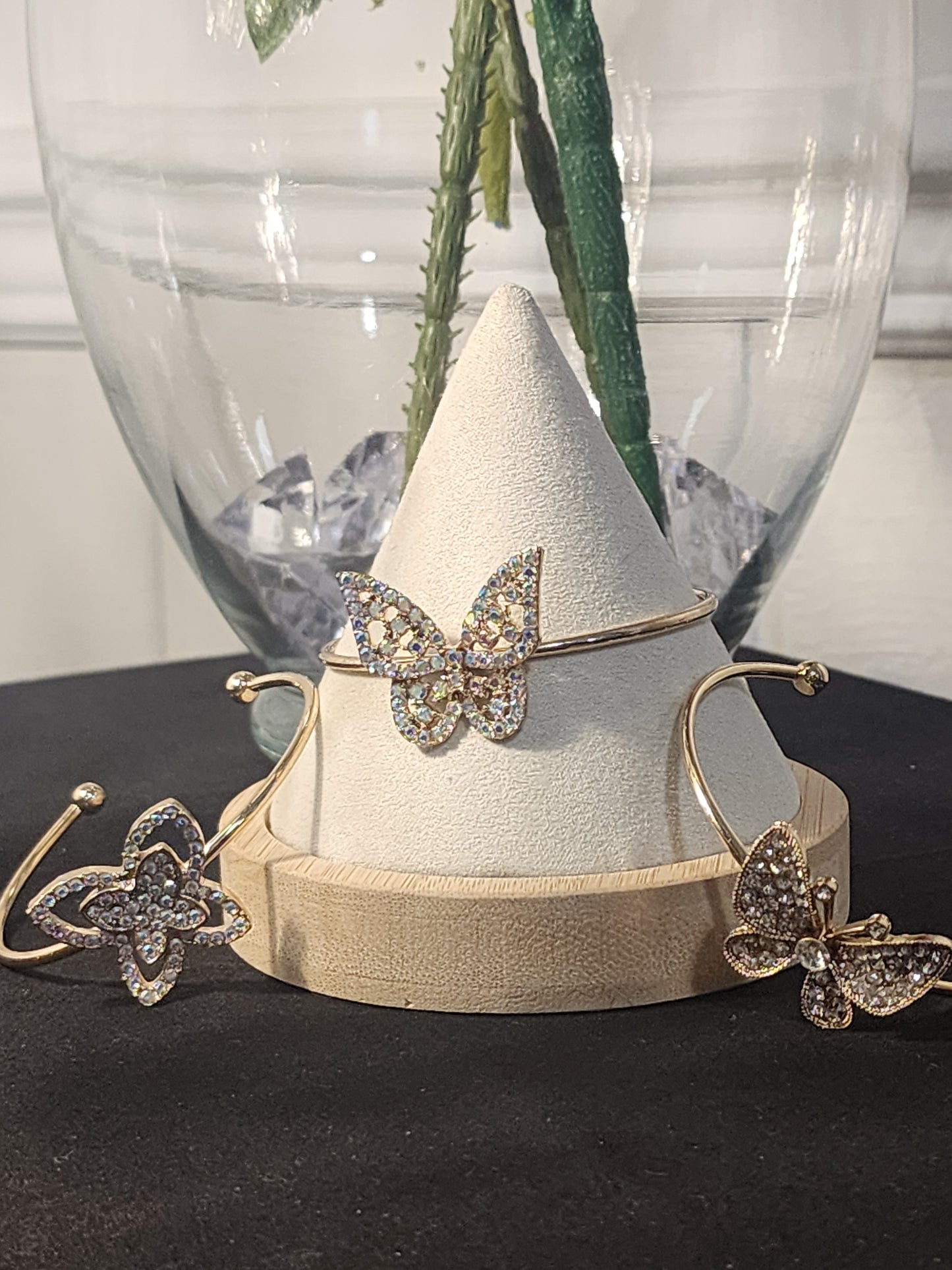 Gold Butterfly Cuff Bracelets