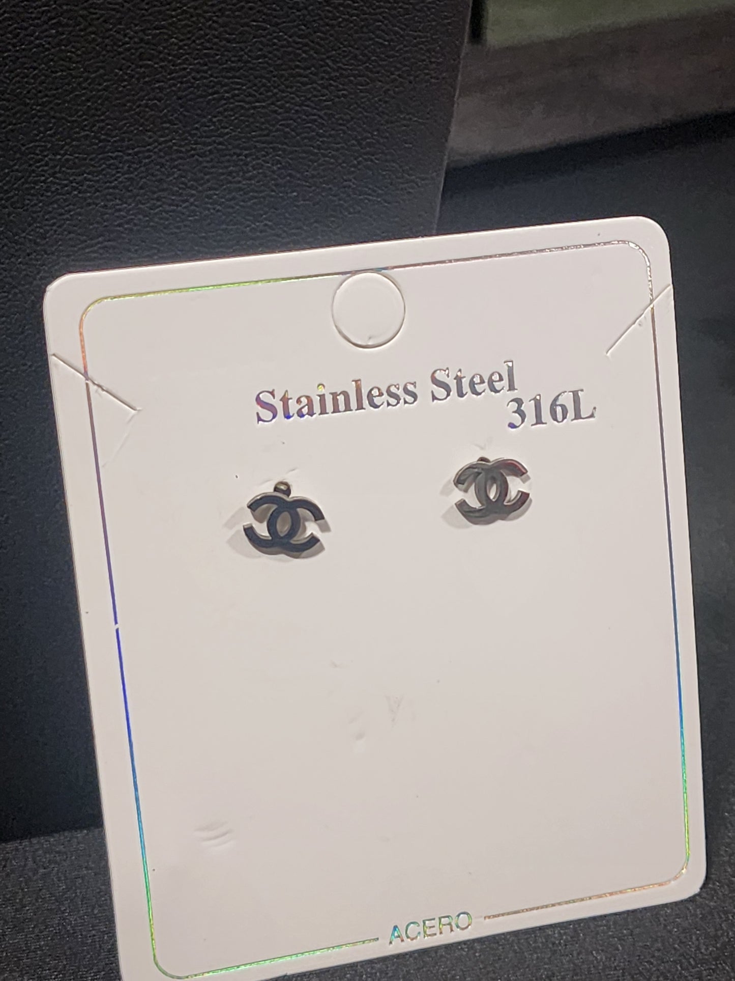 Gold or Silver Stainless Steel Necklace with Earrings Sets