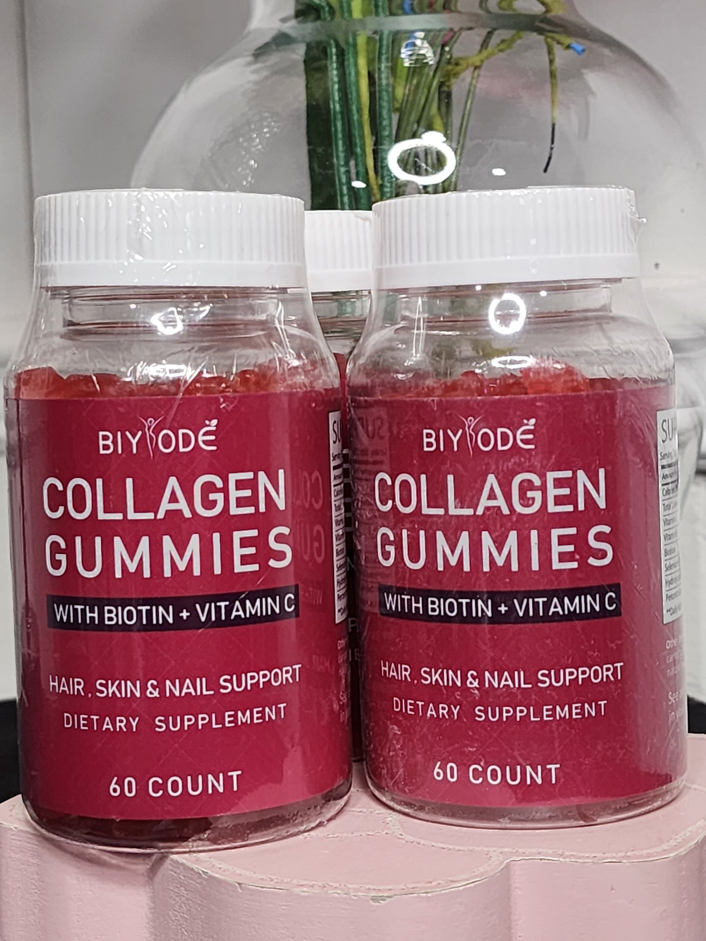 Collagen Gummies with Biotin and Vitamin C (Hair, Skin & Nails Support) 60 Count