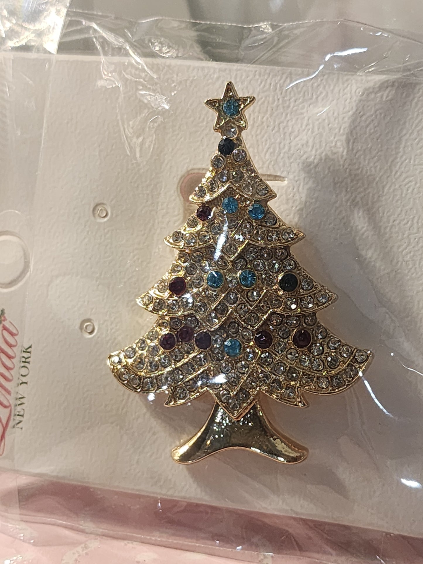 Christmas π Tree Brooches