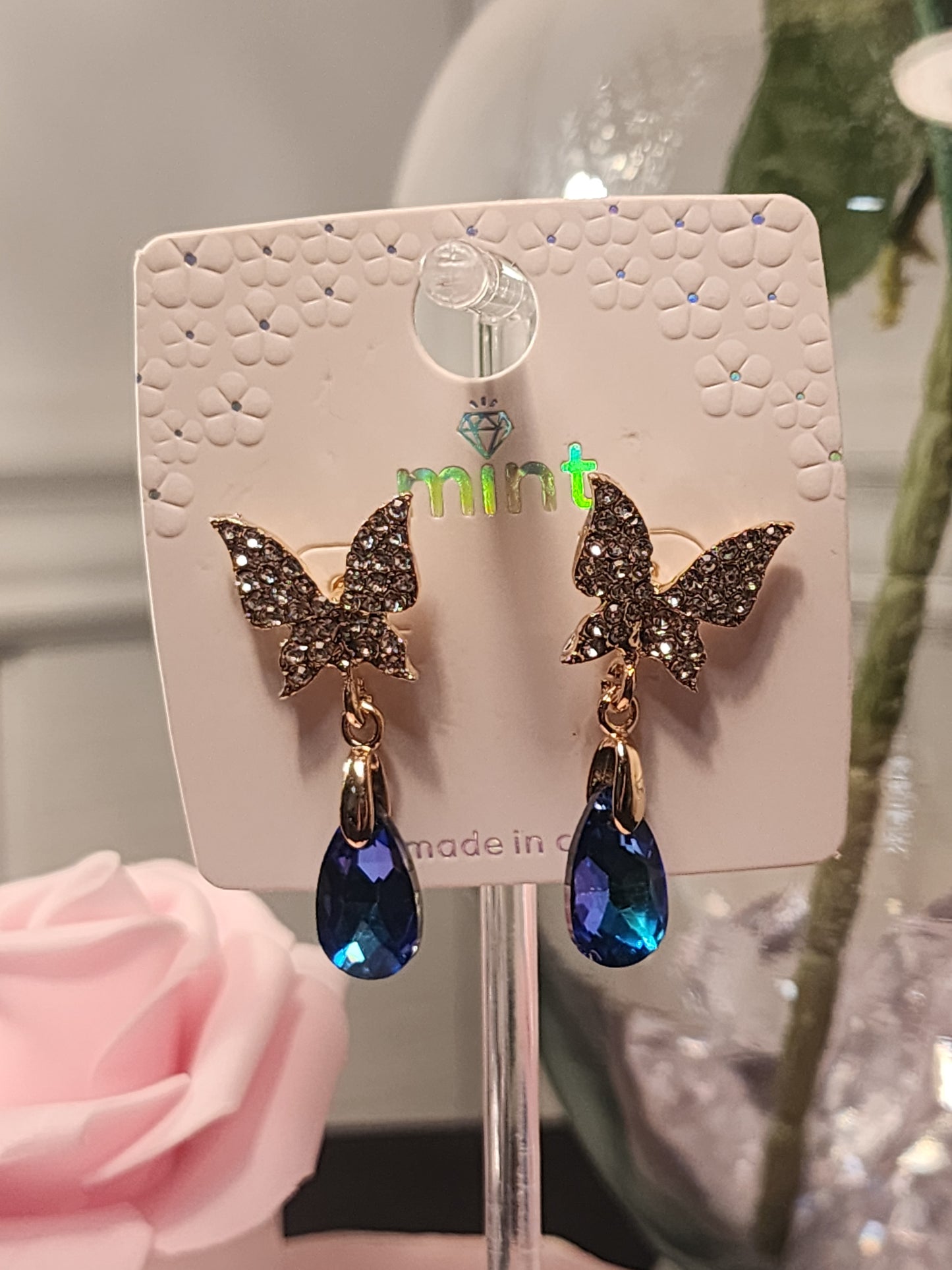 Gold Butterfly Earrings