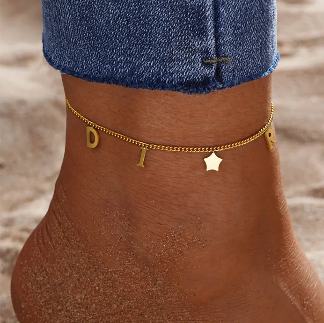 Fashion Stainless Steel Gold and Silver Anklets