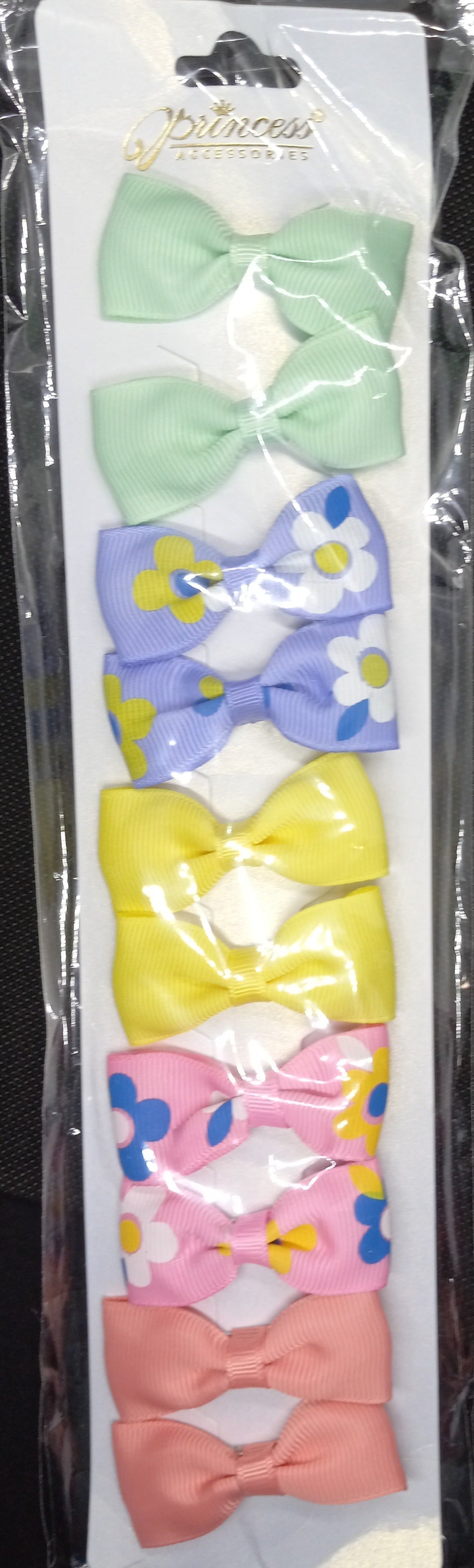 Girls, Pack of Ten Hair Bow Clips