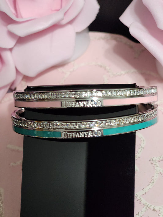 Silver or Gold Stainless Steel Bracelets (Matching Rings Also Available)